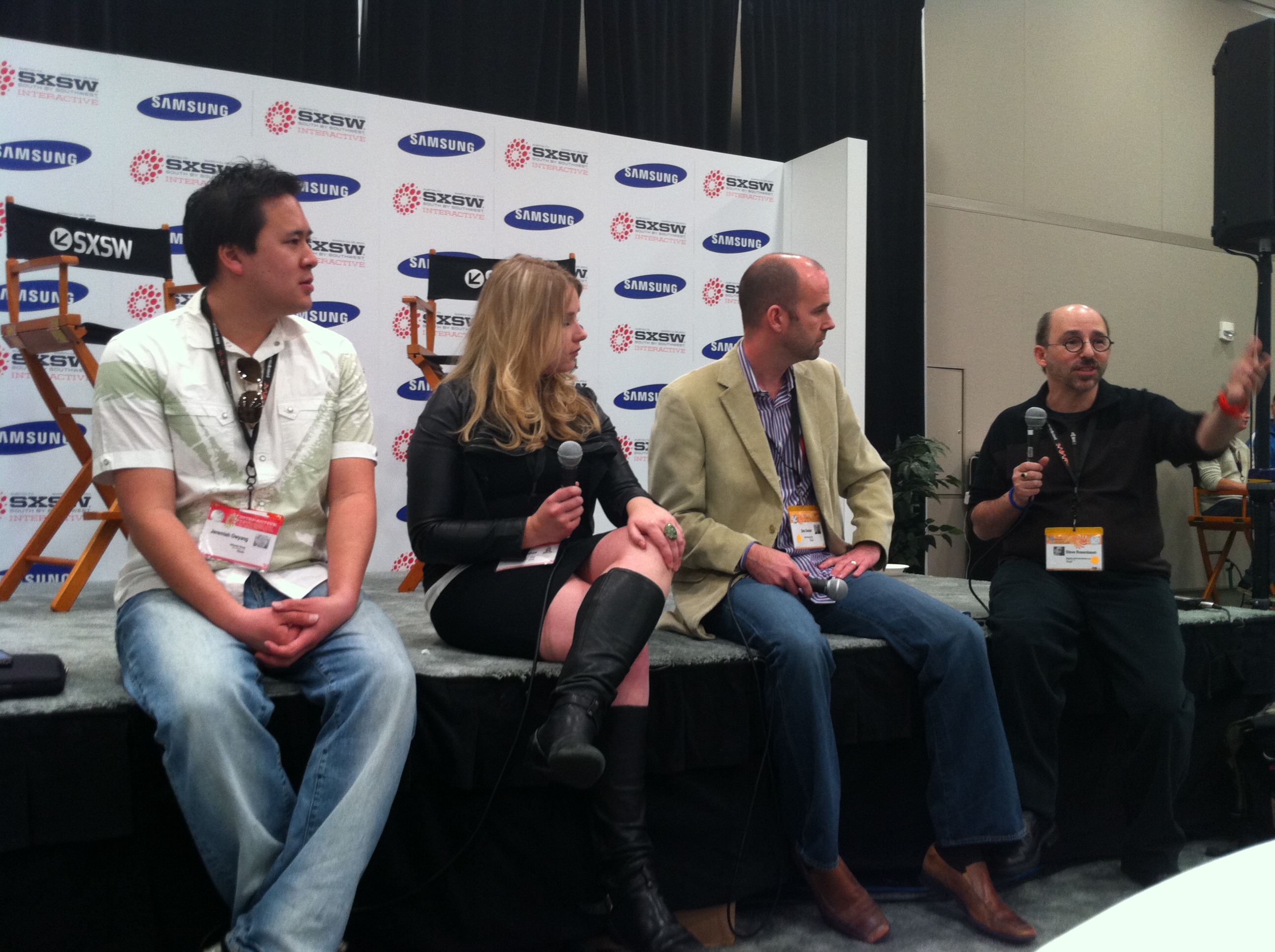 Samsung Blogger Lounge panel